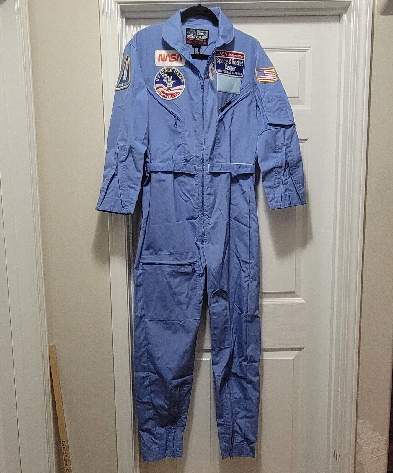 New NASA US Space Camp Blue Uniform Flight Suit Coveralls Huntsville AL Adult S