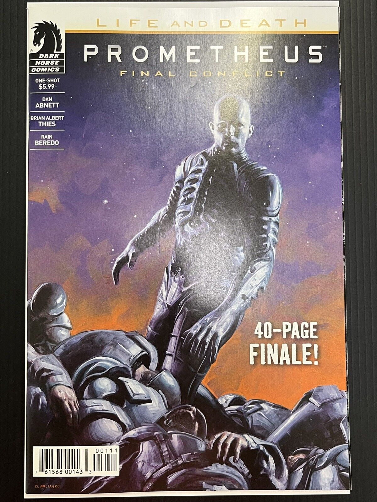 PROMETHEUS LIFE AND DEATH FINAL CONFLICT ONE SHOT NM- Dark Horse 2017 PROSHIPPER