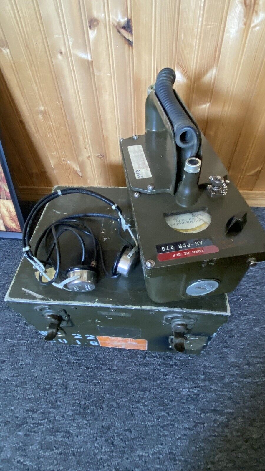 Vintage Navy Dept Victoreen RadiacMeter IM-74B/PDR-27C Radiation Meter