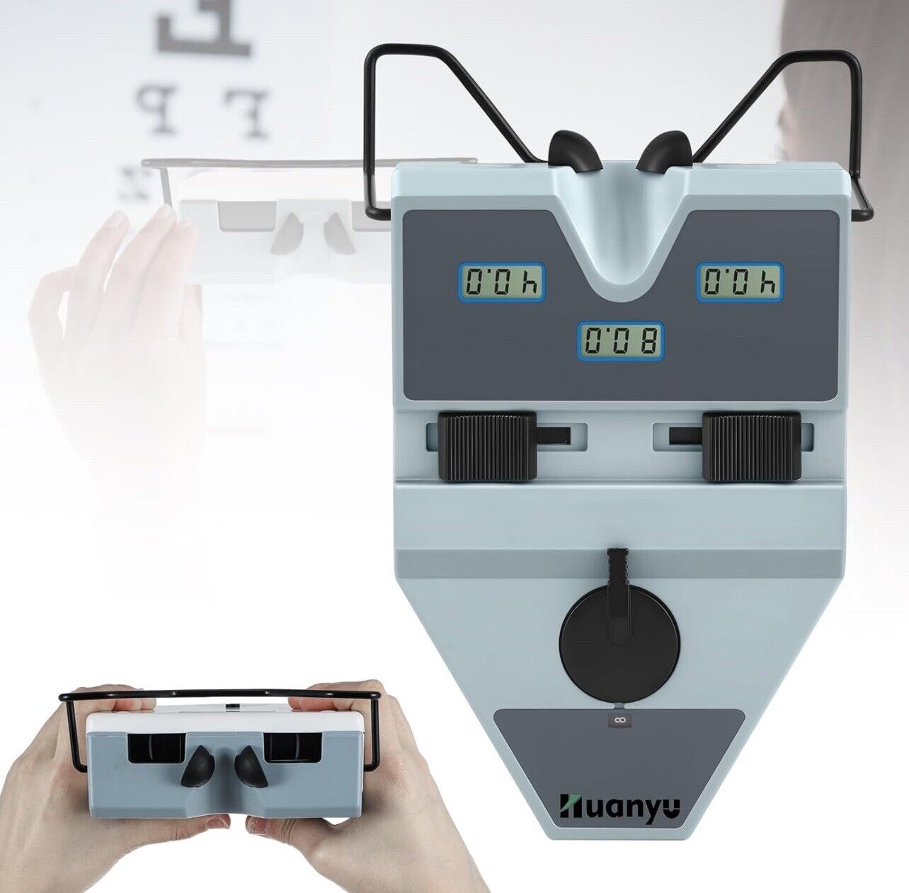Huanyu Optical Digital Pupilometer 50-80mm Pupillometers Auto Shut Down, Memory
