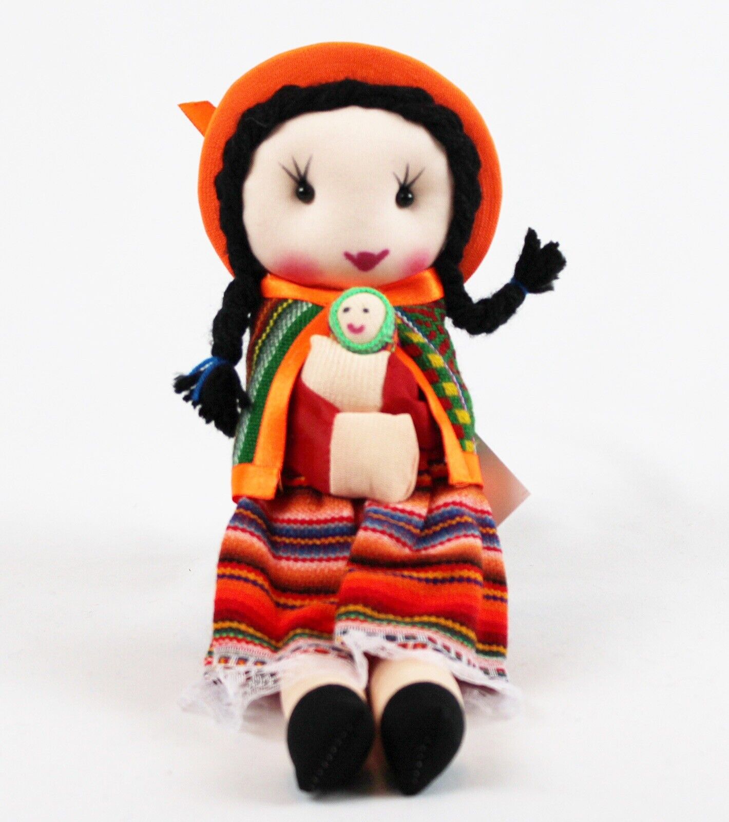 Colorful Handmade Peruvian Artisan Doll 