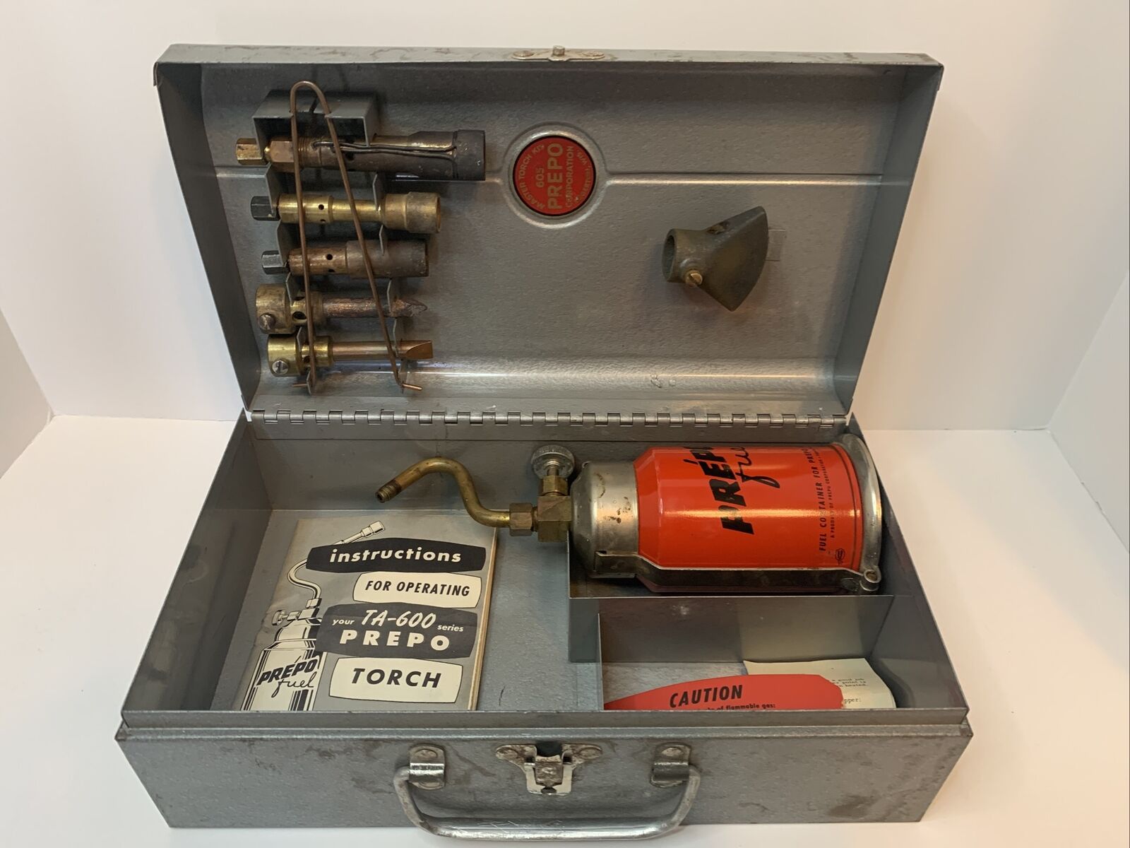 Vintage 605 PREPO Master Torch Kit 1940\'s made in Edgerton Wisconsin U.S.A.