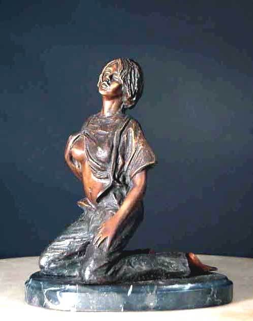 Bronze Figurine Semi Nude 