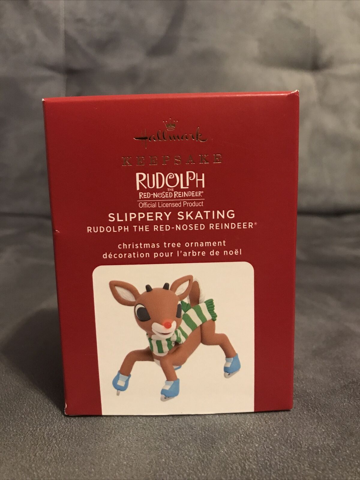 2020 Hallmark Keepsake Rudolph The Red Nosed Reindeer Slippery Skating Ornament