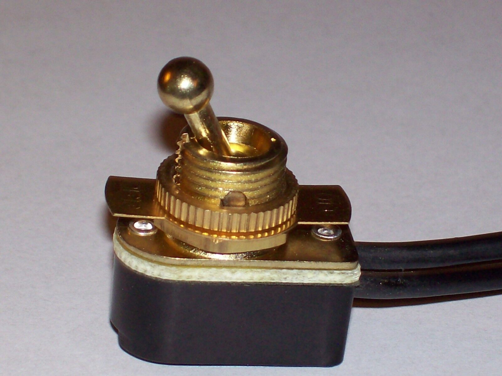 ON/OFF BRASS TOGGLE CANOPY SWITCH SINGLE CIRCUIT NEW 31150K