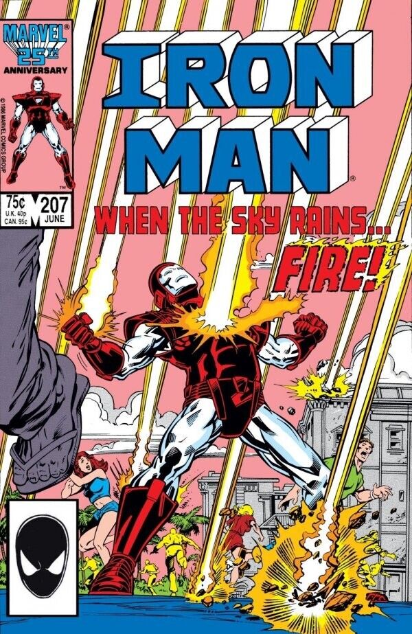 Iron Man (1968) #207 Direct Market VF. Stock Image