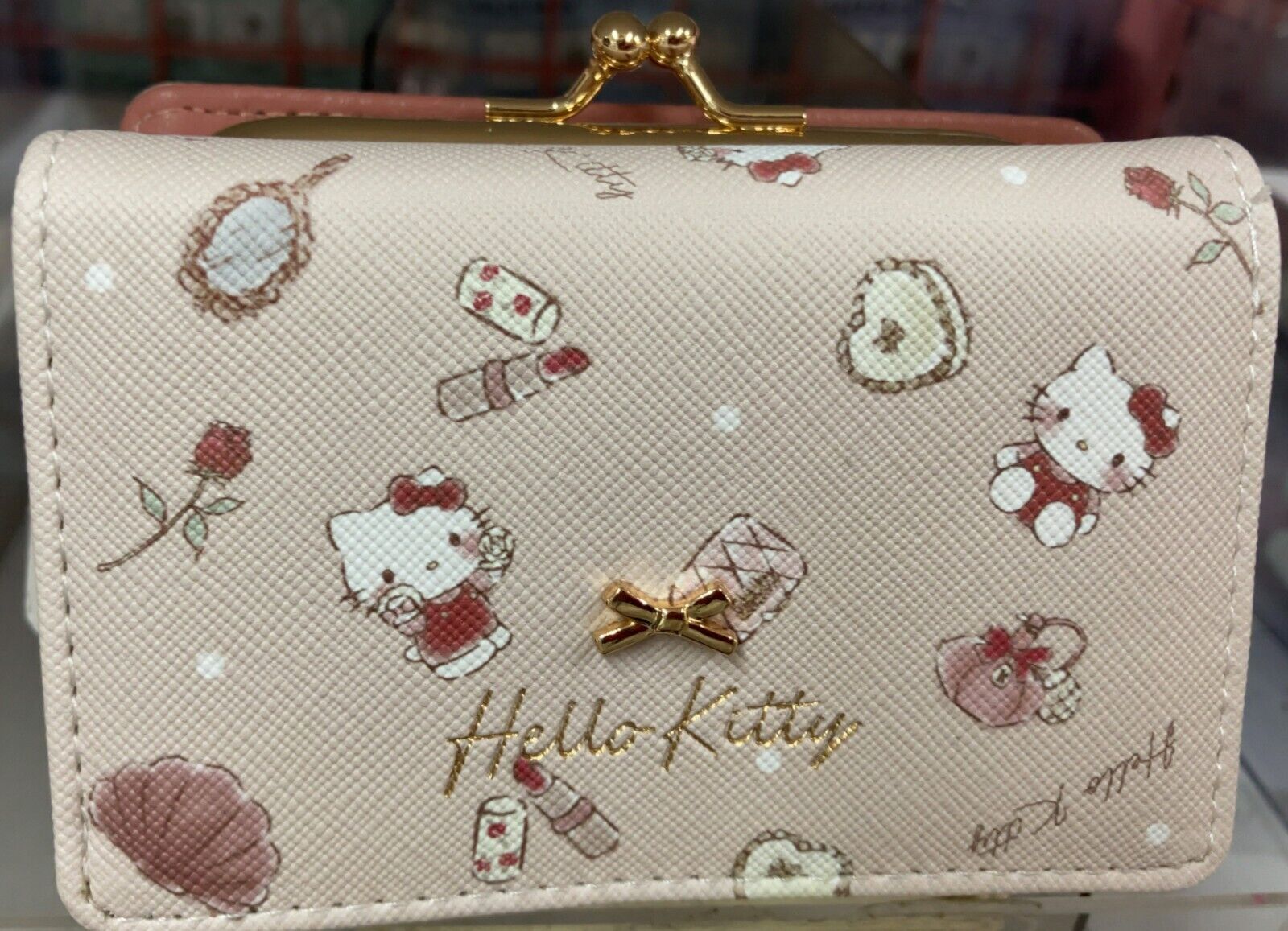 Sanrio Character Hello Kitty Mini Wallet Card & Coin Case Compact Wallet New