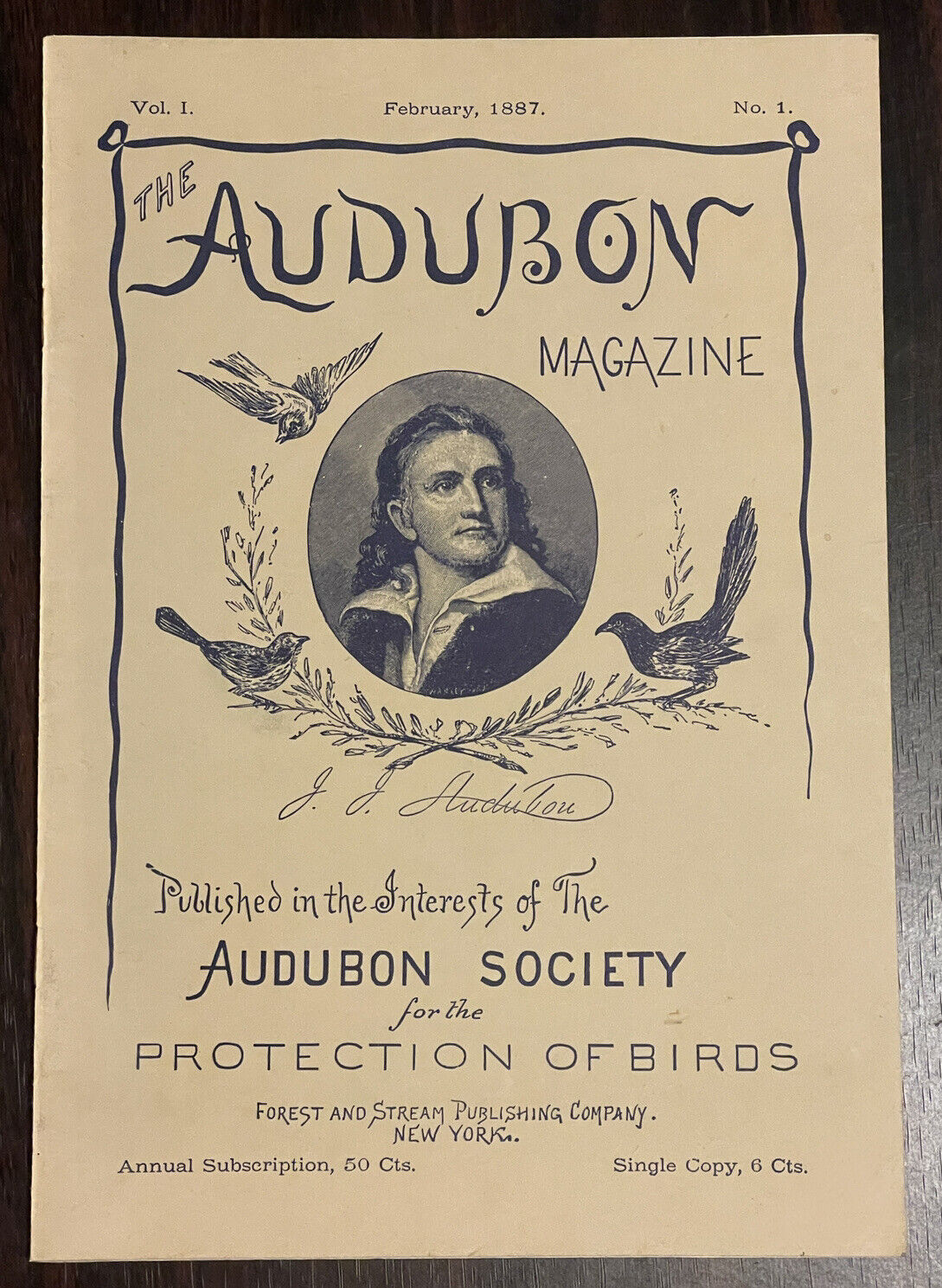 1887 Magazine Audubon Society for the Protection of Birds ￼￼1987 Reproduction