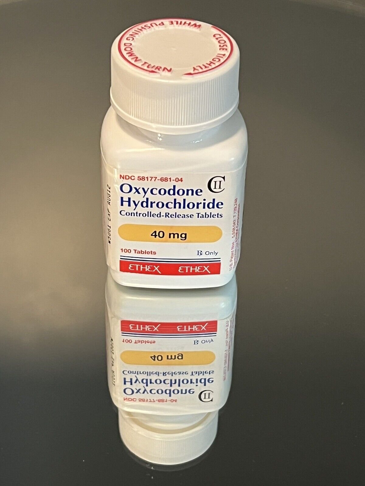Empty 40 mg. Oxytocin Bottle By ETHEX • This Bottle Is Empty •