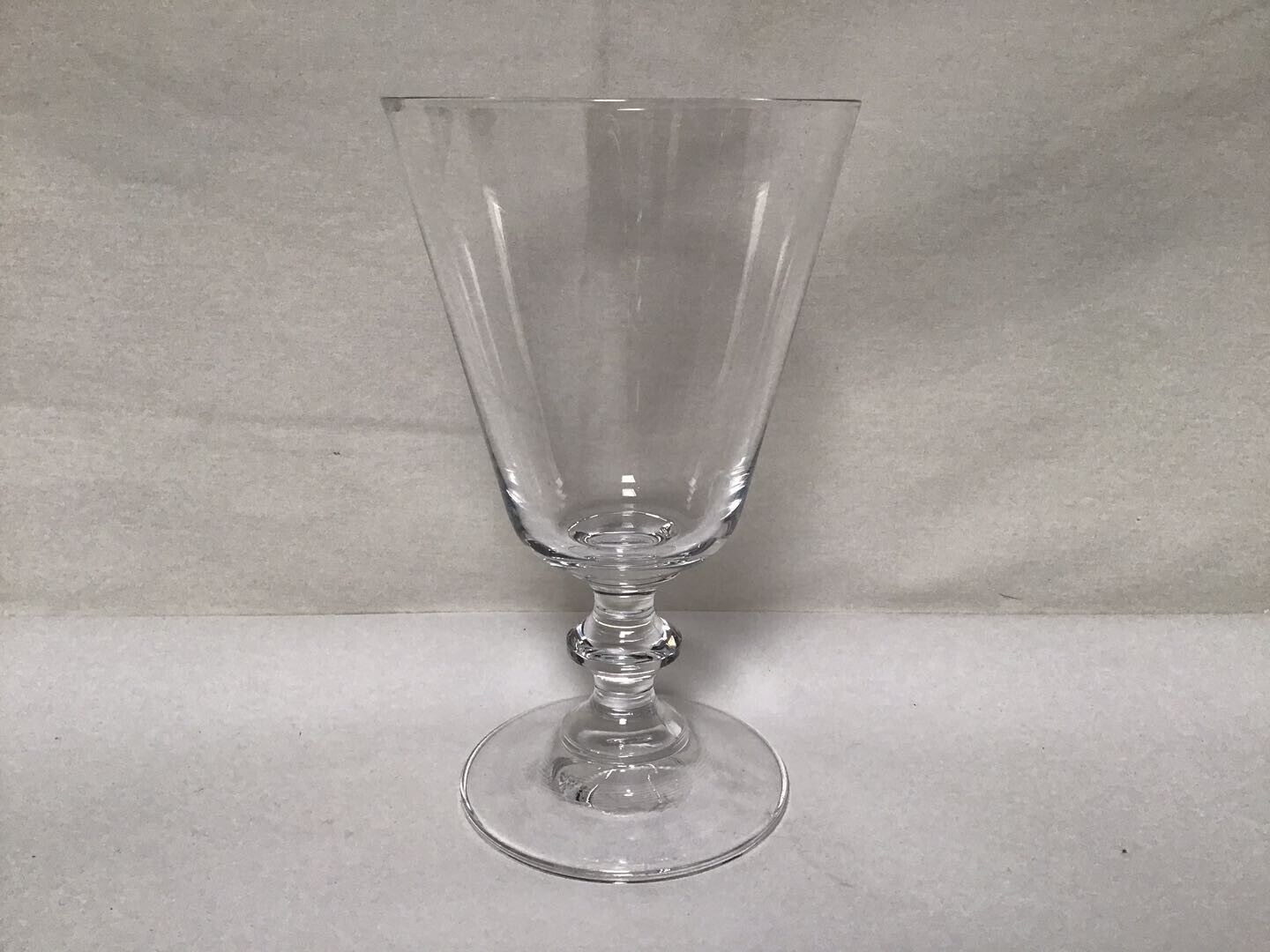 DD67 Vintage Antique Classic Circa 1970's Blown Design Stemmed Wine Glass