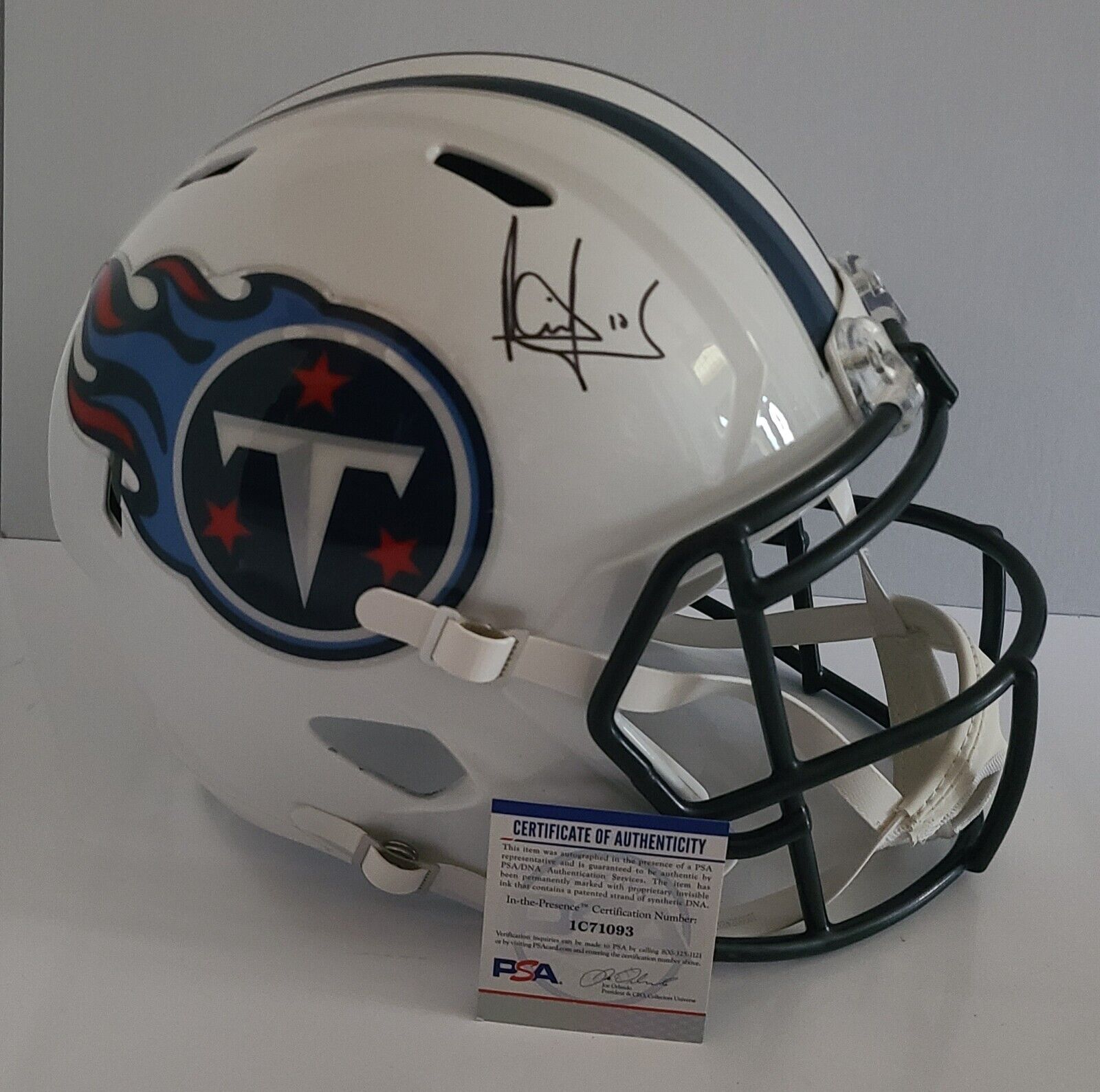 Vince Young Signed Auto Full Size Tennessee Titans Replica Helmet PSA COA