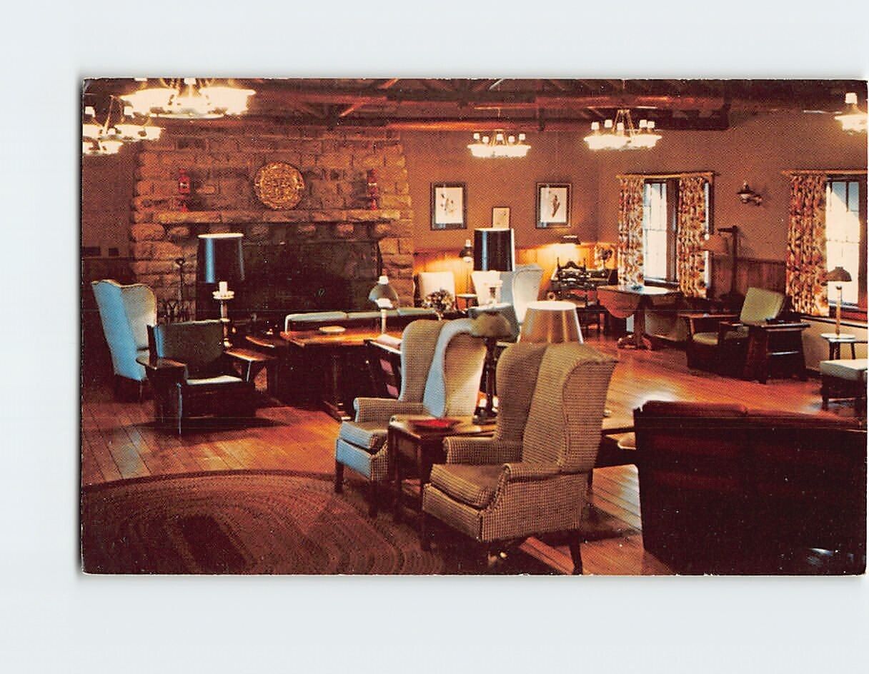 Postcard Lounge at Dupont Lodge Cumberland Falls State Park Corbin Kentucky USA