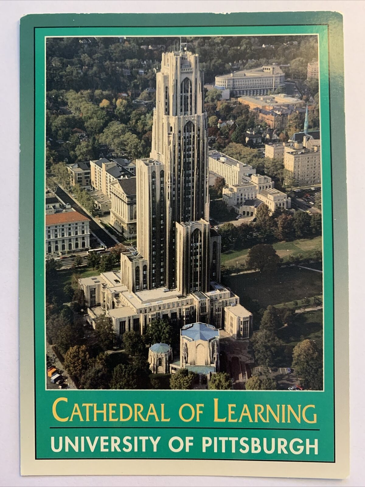 cathedral of learning pittsburgh pennsylvania oakland pa postcard