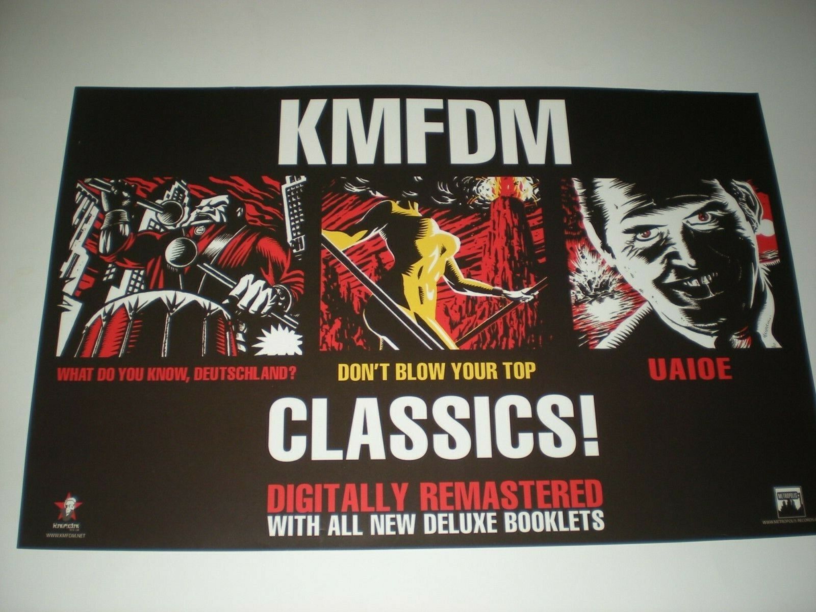 POSTER by KMFDM classics Promo uaioe DONT BLOW YOUR TOP For the bands album #