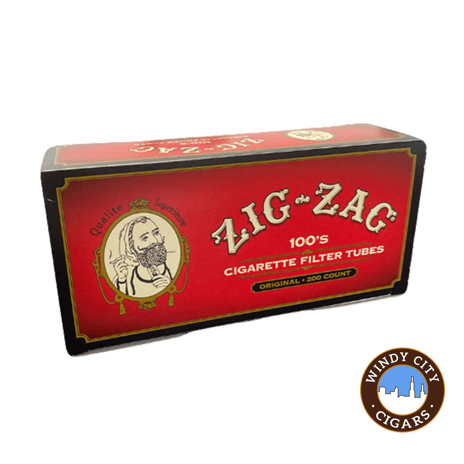 Zig Zag Red 100s Cigarette 200ct Tubes - 5 Boxes