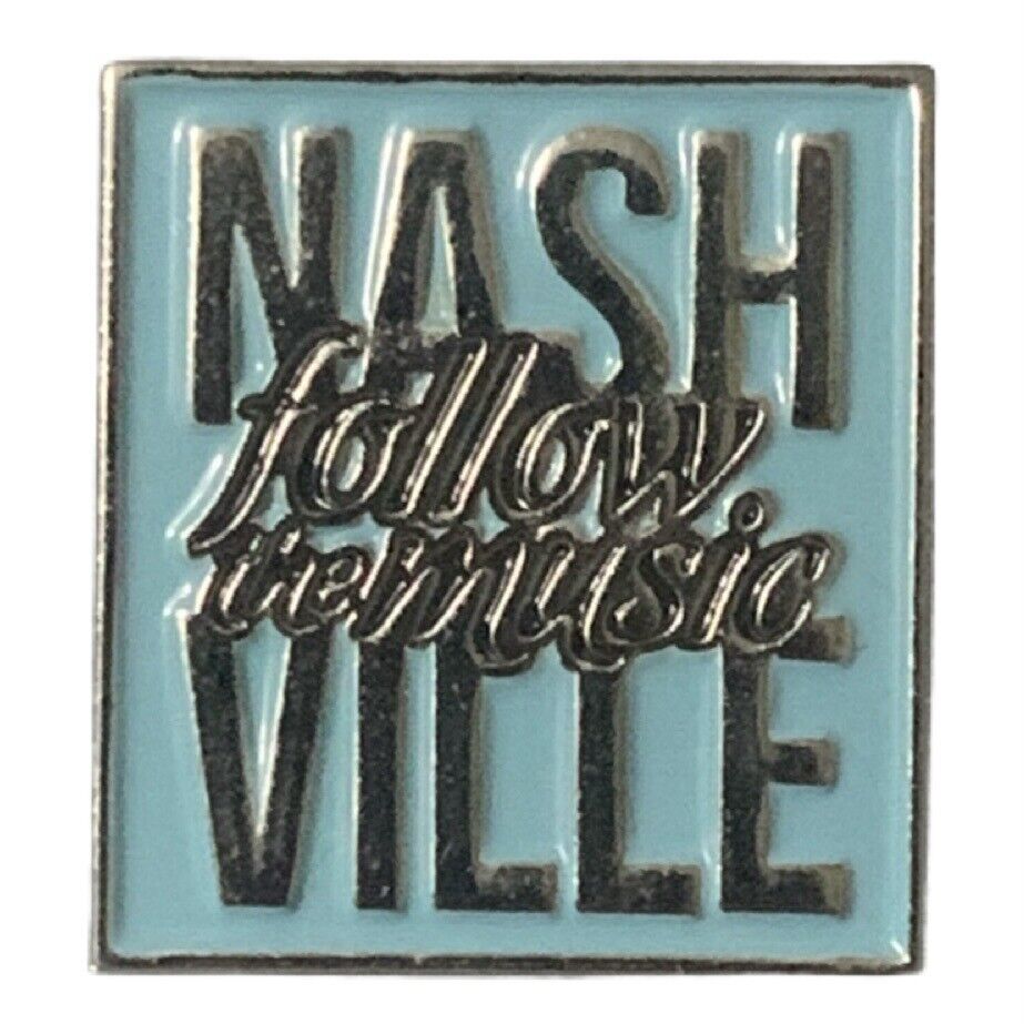Nashville Follow the Music Travel Souvenir Pin