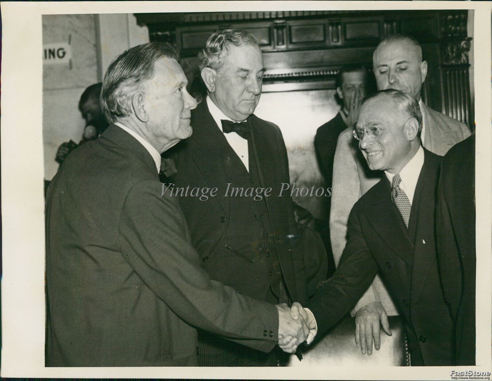 1939 Sens Wm Borah, Tom Connally & Prof Felix Frankfurter Politics Photo 6X8