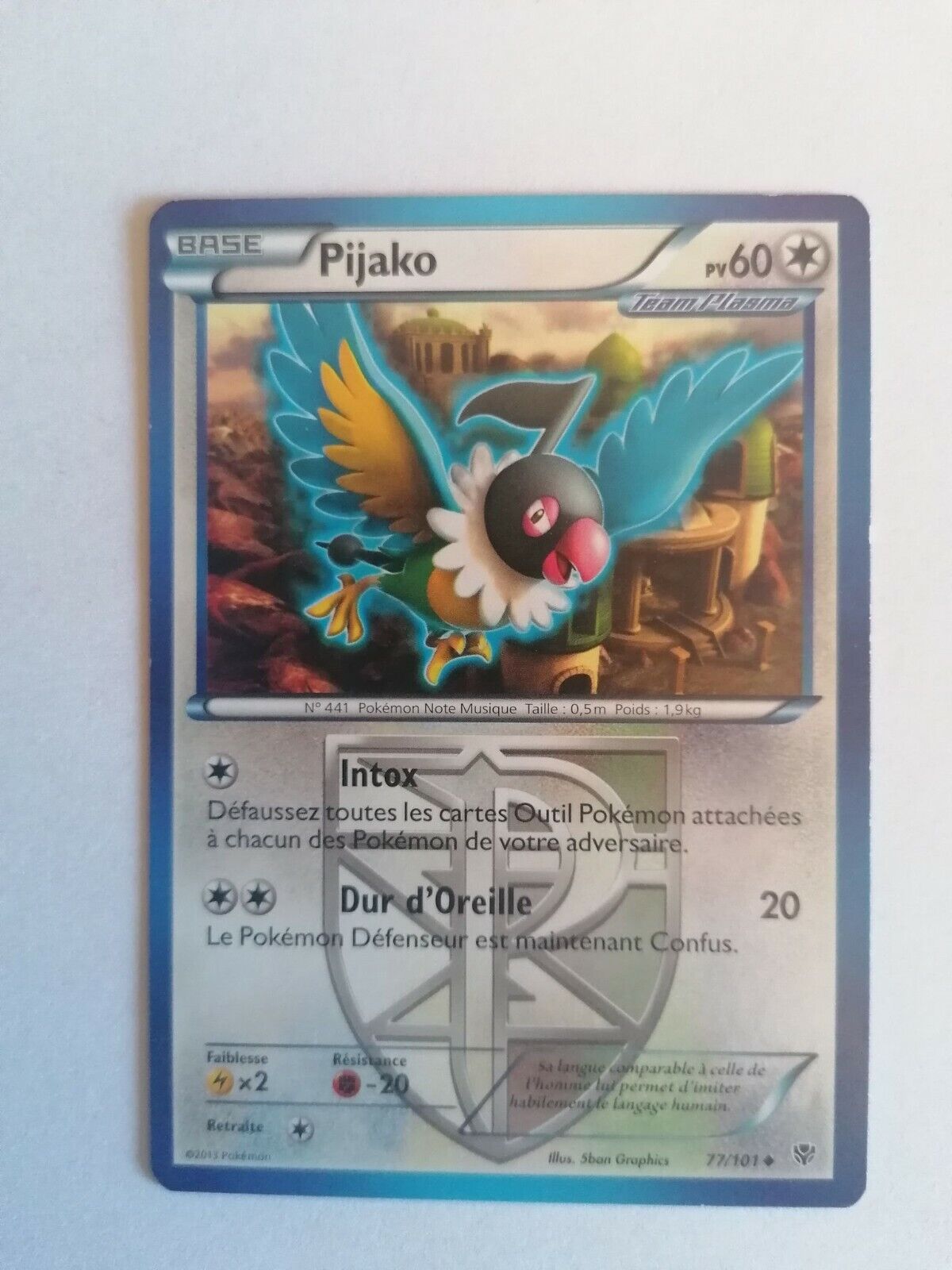 Pokemon Pijako NB Plasma Glaciation Card Unco 77/101