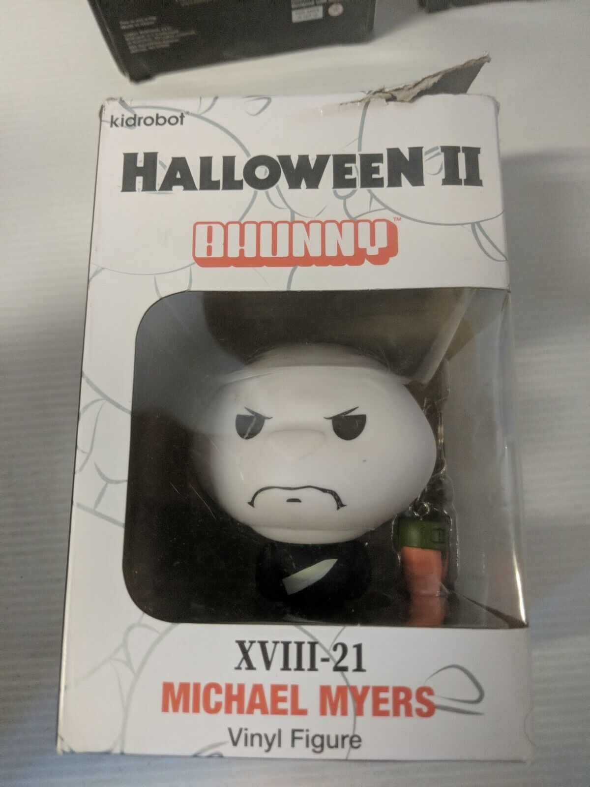 Kidrobot Michael Myers Halloween II Vinyl Figure XVIII-21 BHUNNY box damage #67