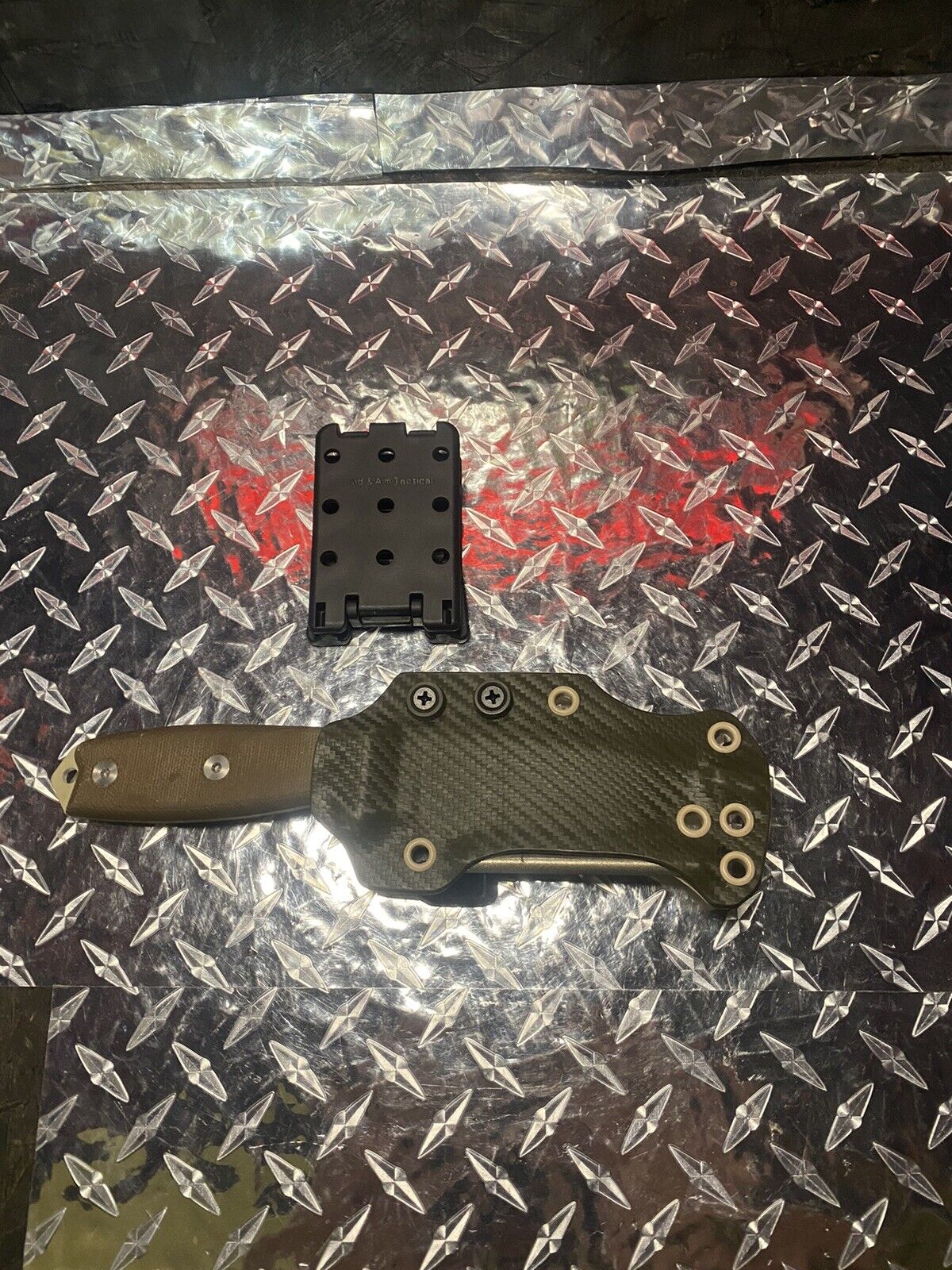 ESEE 3 Scout carry Kydex Sheath W/ 400grit diamond rod(knife not included) 
