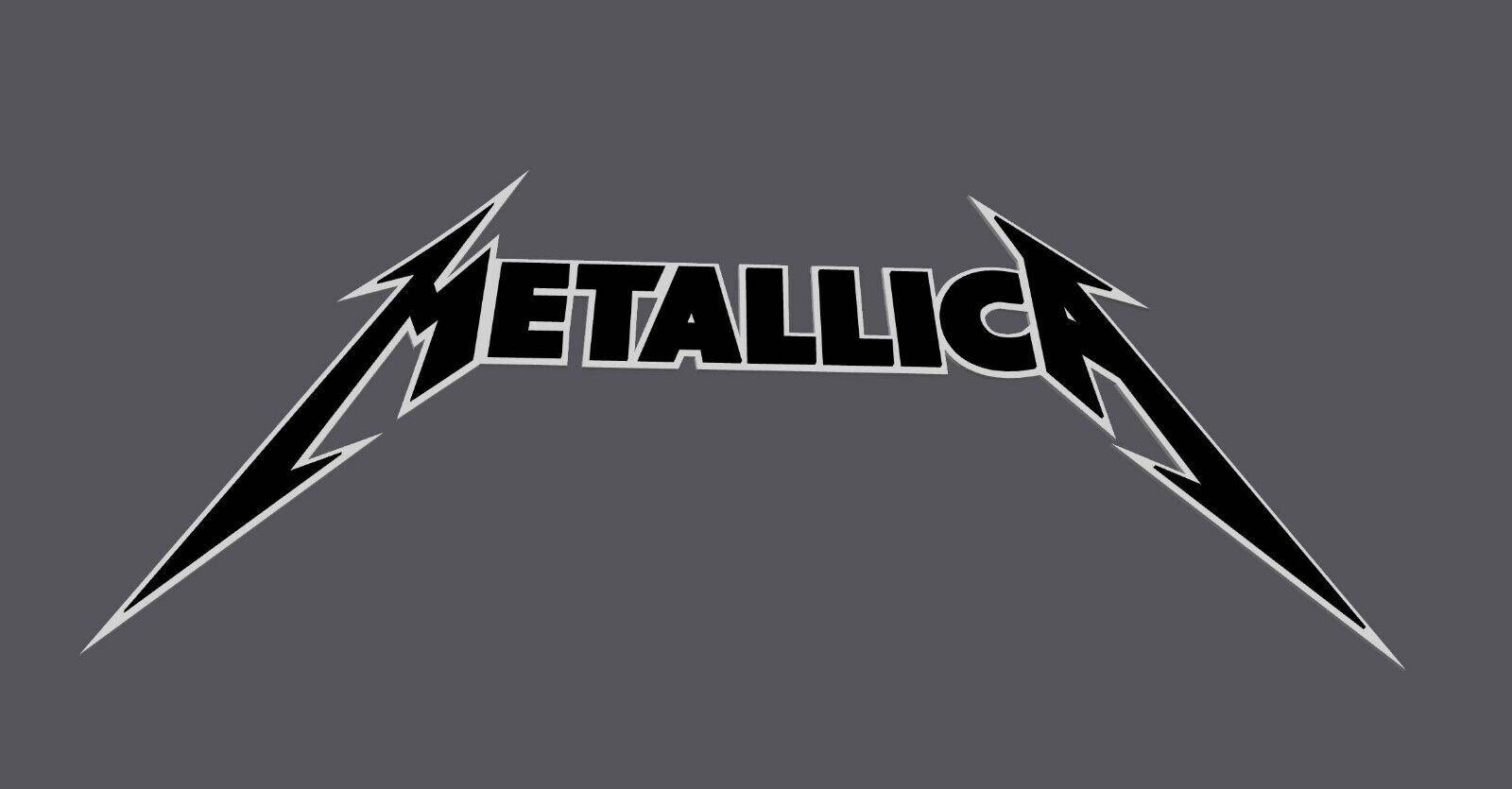 Metallica inspired 3D Printed Logo, Wall Art, Man Cave, Music Lovers 9.5