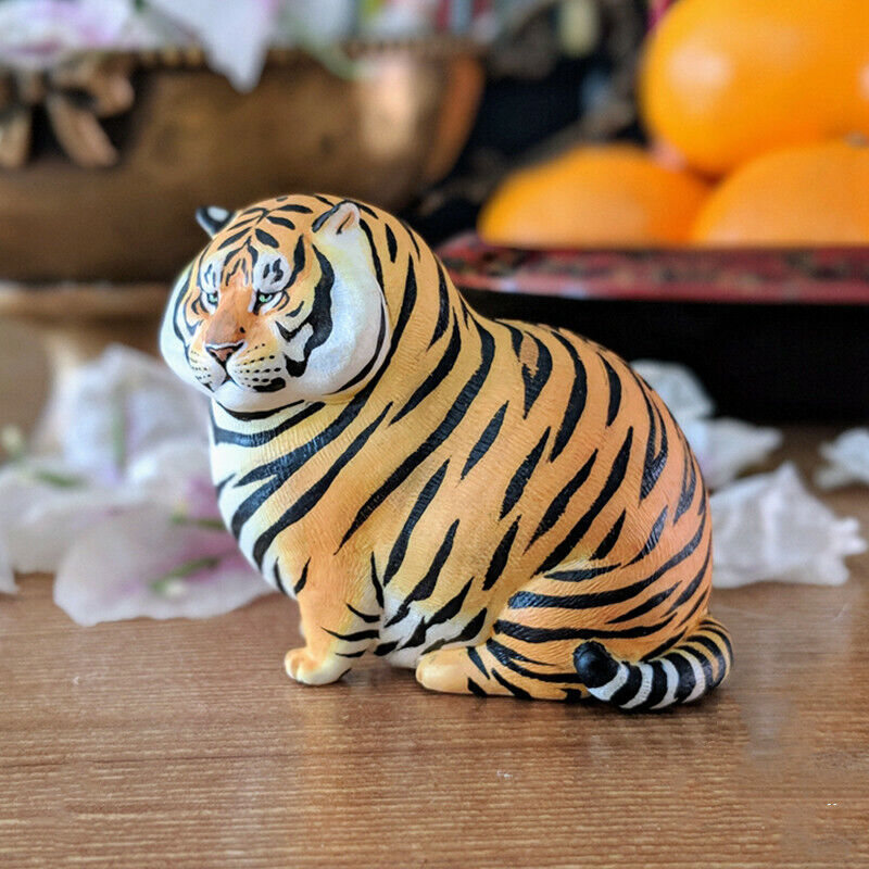 Cute TIGER CAN BE ANYTHING Changeable Panghu Fat Tiger Display Figure Resin Toys