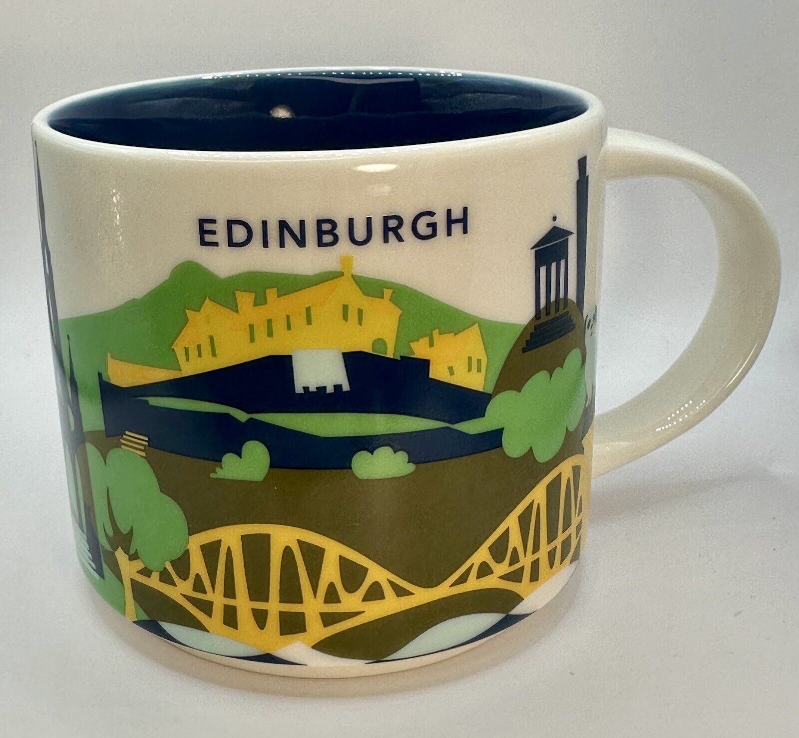 Starbucks Edinburgh Scotland You Are Here YAH Mug 14 Oz 2016 Retired New