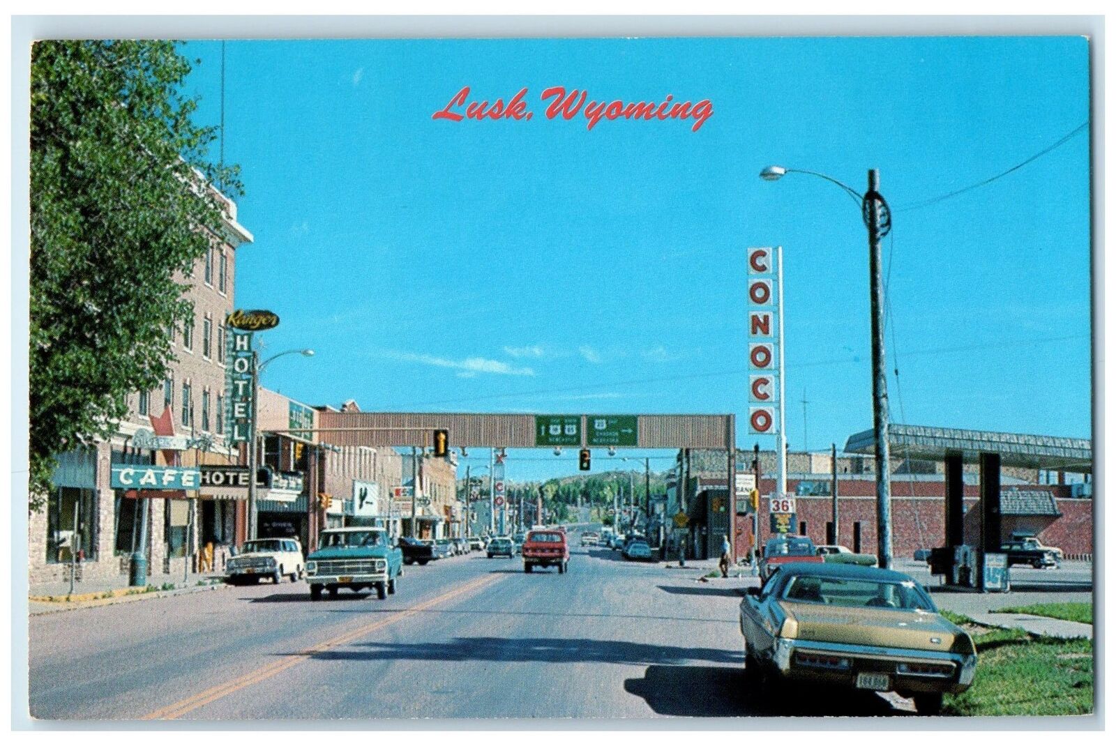 c1960\'s East Central Wyoming Hub Rich Historical Lore Lusk Wyoming WY Postcard