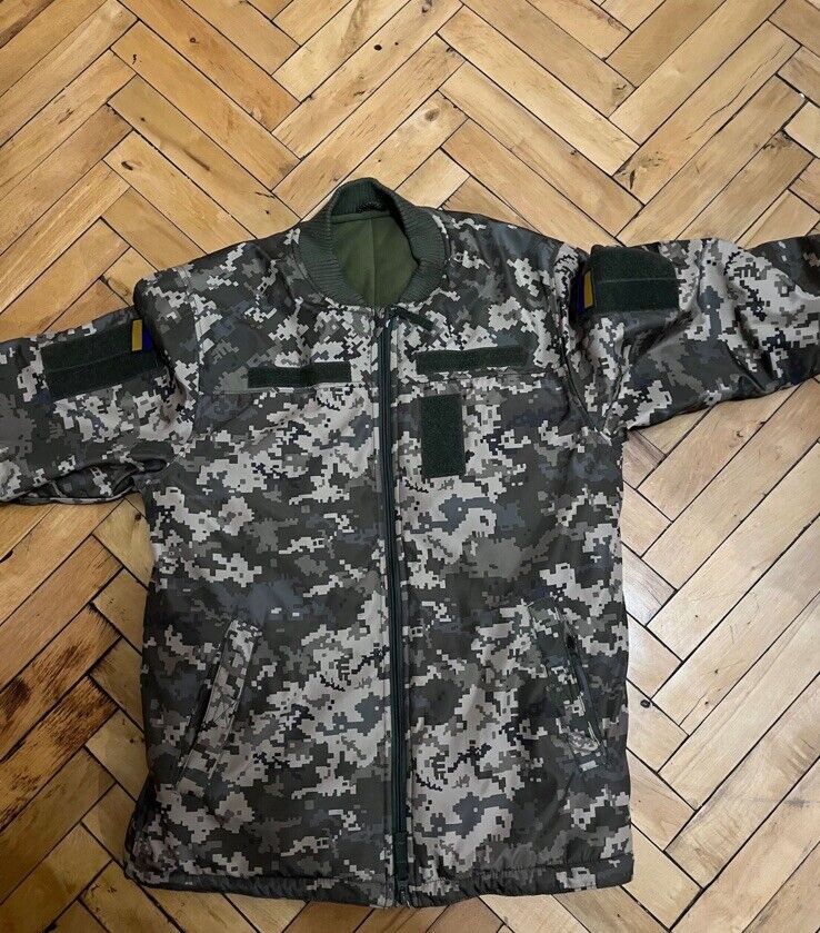 Original Ukrainian Army military jacket Pixel, Combat camouflage jacket Size M