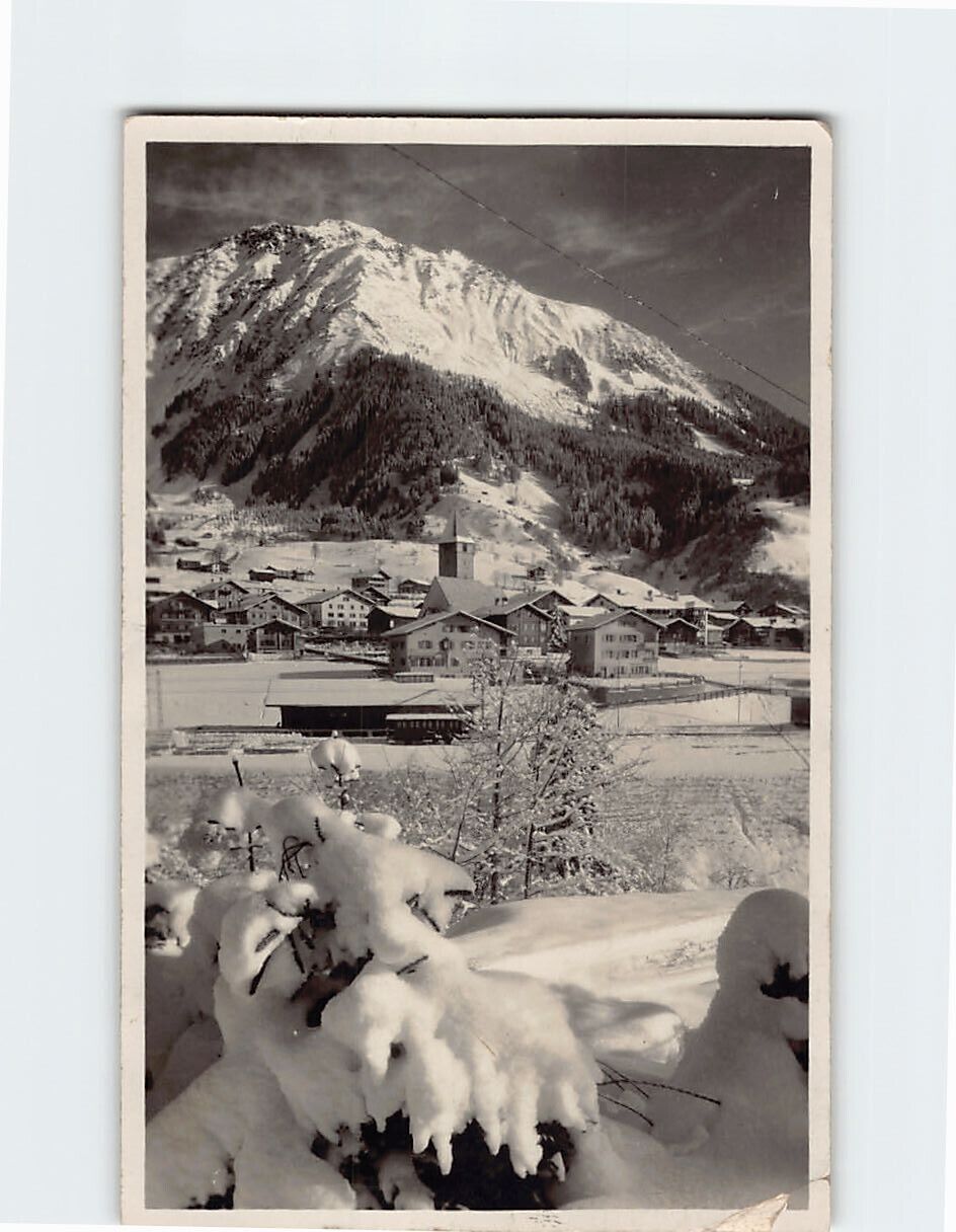 Postcard View of Klosters-Serneus Village in Switzerland