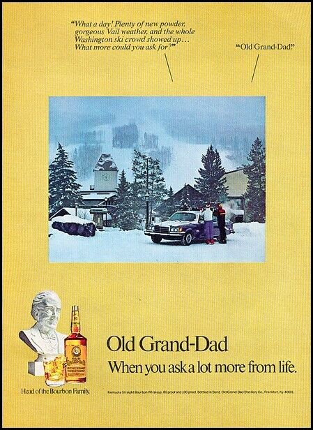 1976 Mercedes Benz Old Grand-Dad Vintage Advertisement Print Art Car Ad K126
