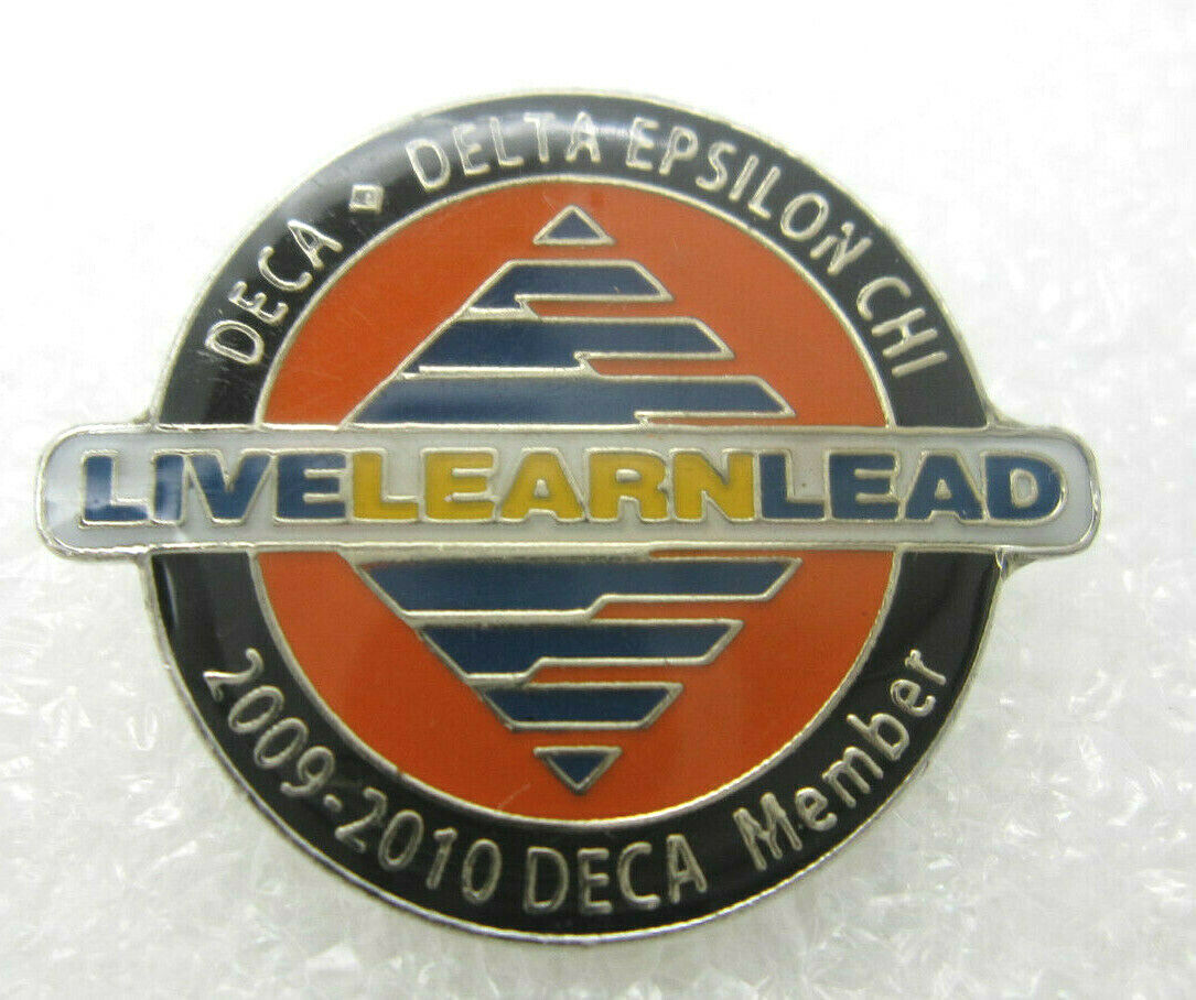 2009-2010 DECA Member Delta Epsilon Chi Live Learn Lead Lapel Pin (A89)