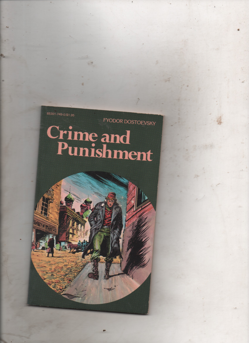 Crime and Punishment  1984 B&W Pocket Classic Comic Style Paperback Book