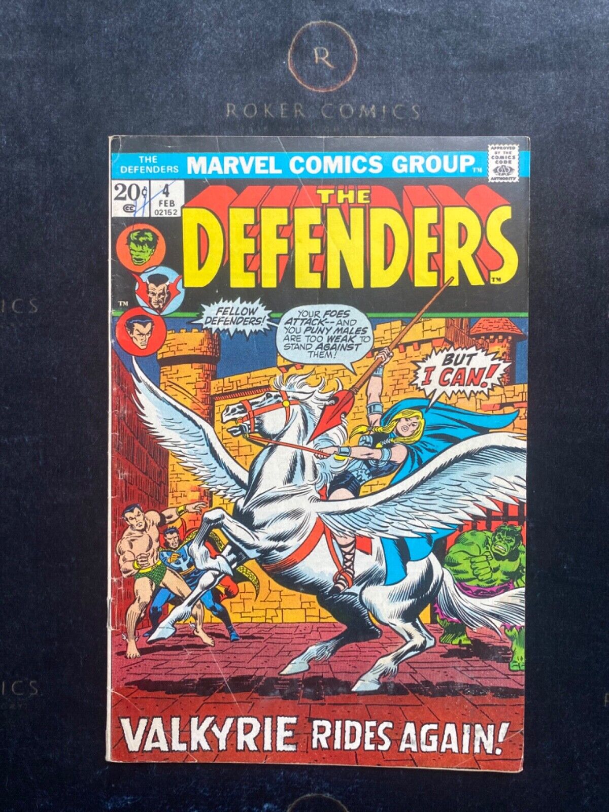 Very Rare 1973 Defenders #4. KEY Issue First Appearance of Valkyrie