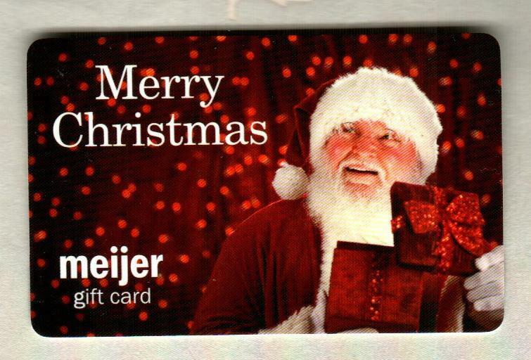 MEIJER Merry Christmas, Santa Claus ( 2010 ) Gift Card ( $0 )