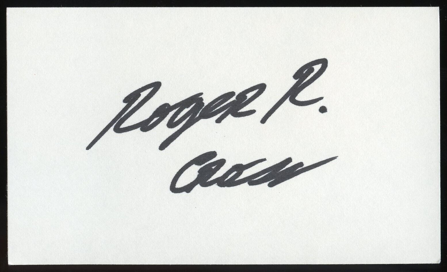 Roger R. Cross signed autograph auto 3x5 Cut Canadian Actor in First Wave