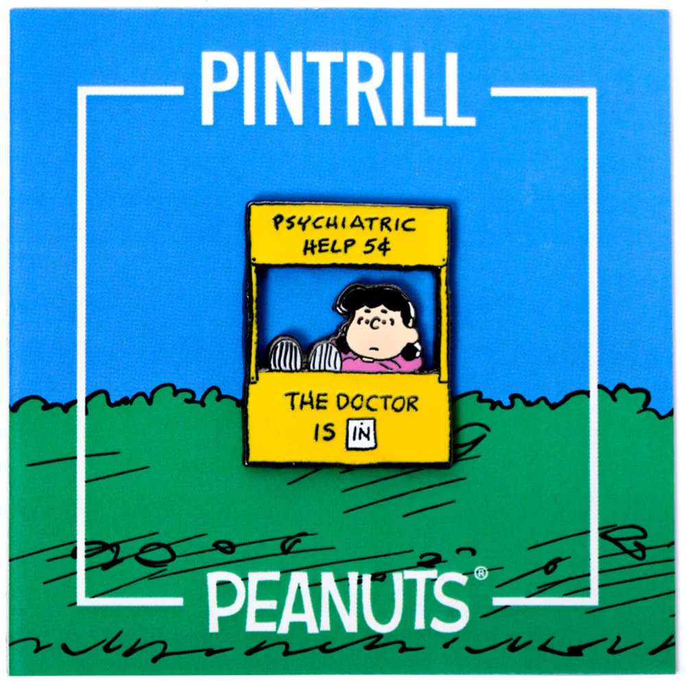 Pintrill x Peanuts Lucy’s Psychiatry Booth Pin