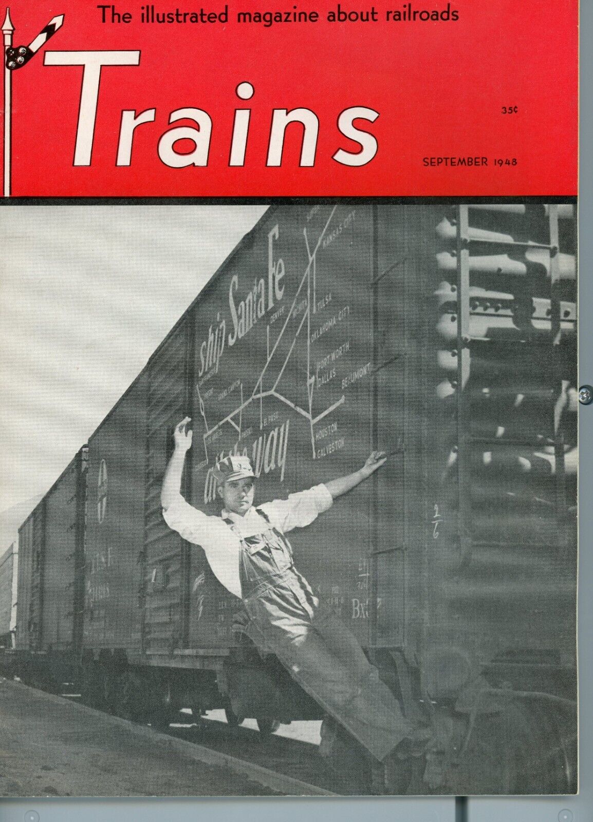 1948-9, SEPTEMBER TRAINS MAGAZINE VOLUME 8, NO. 11 FULL OF GREAT PICS & ADS 1948