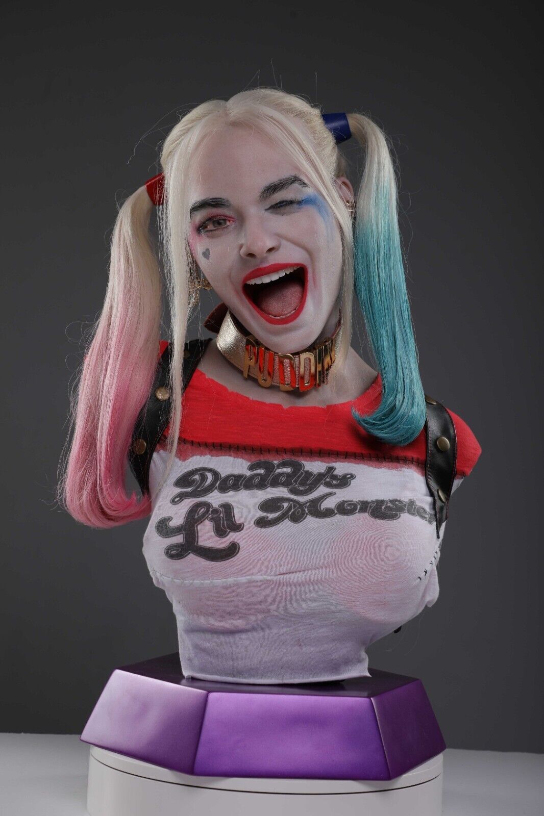 Harley Quinn lifesize silicone bust , not Batman Joker rare movie collectable