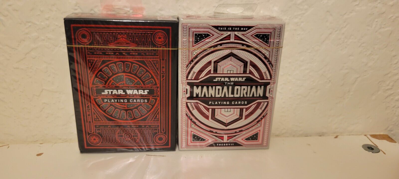 Star Wars Playing Cards (Red&Mandalorian Decks) Theory 11 (Lot Of 2)**New***