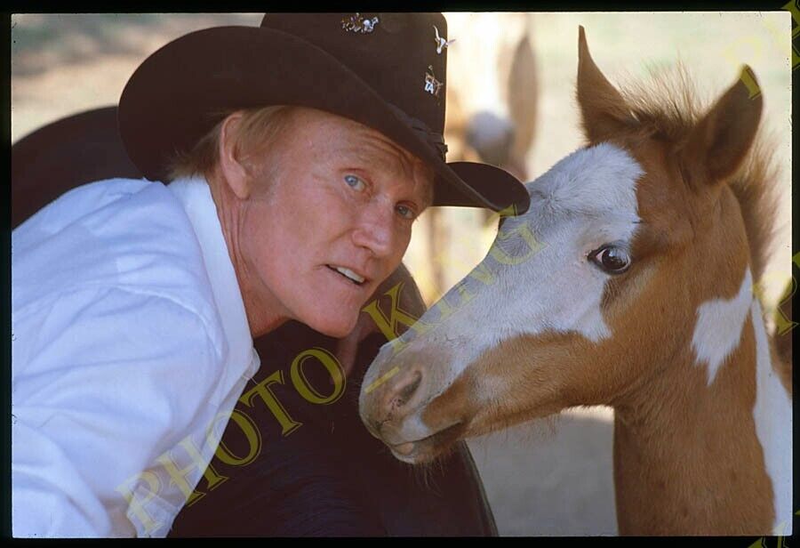 1985 Chuck Connors Portrait 35MM With Horse Original Slide +FREE SCAN CC16