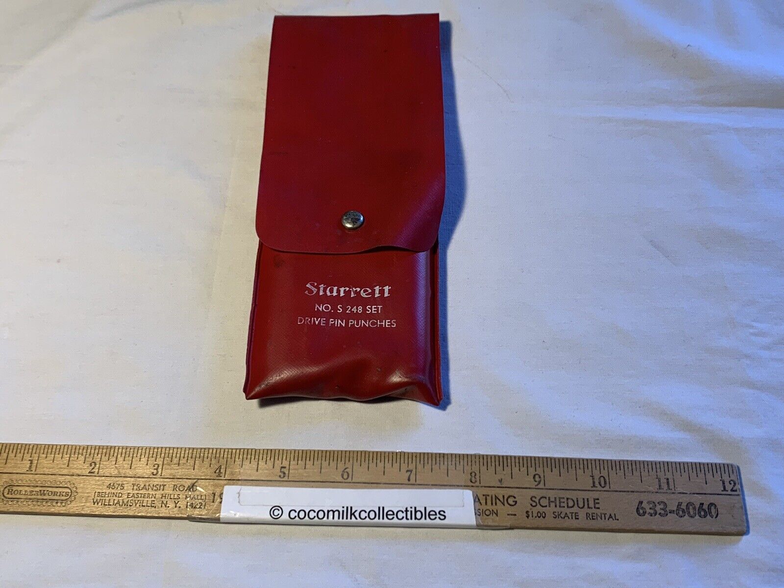 Vintage Set Starrett Drive Pin Punches No S 248 Set Machinist Tool w/Case No 1/8