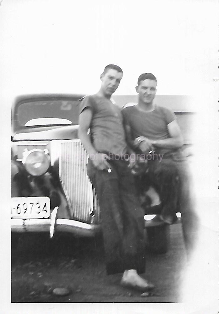 40's 50's BOYS Young Men FOUND PHOTO Black And White Snapshot ORIGINAL 43 44 A