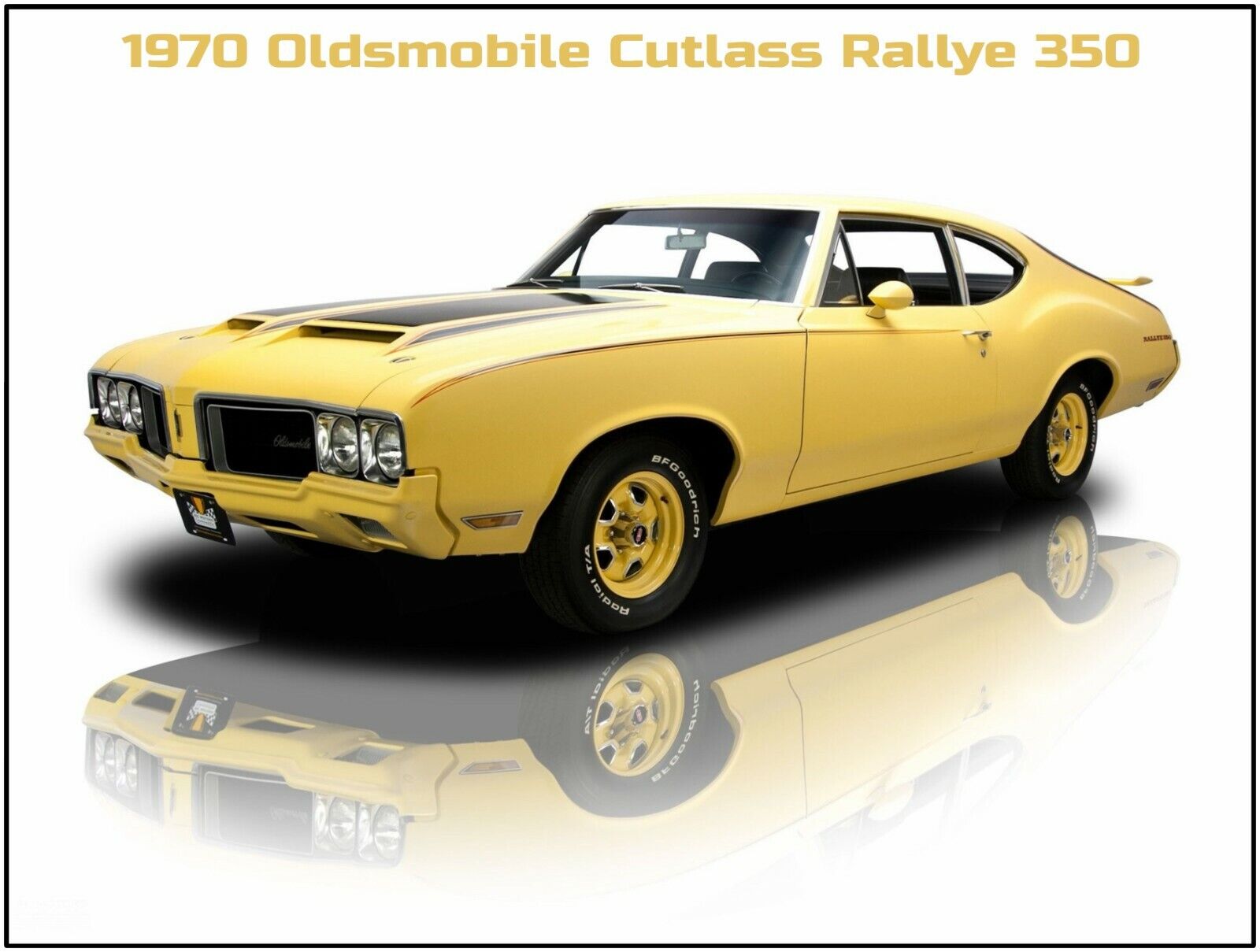 1970 Oldsmobile Rallye 350 NEW Metal Sign: Pristine Hot Rod Restoration