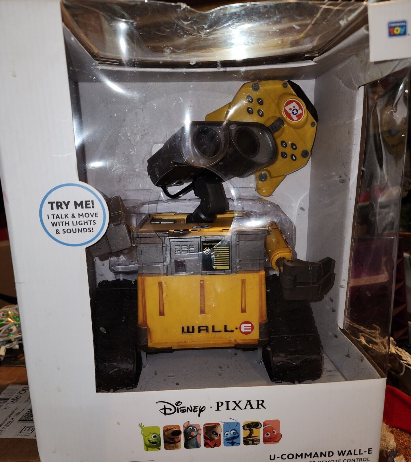 Disney Pixar U-Command WALL-E With Infrared Remote Control Sealed New- Rare