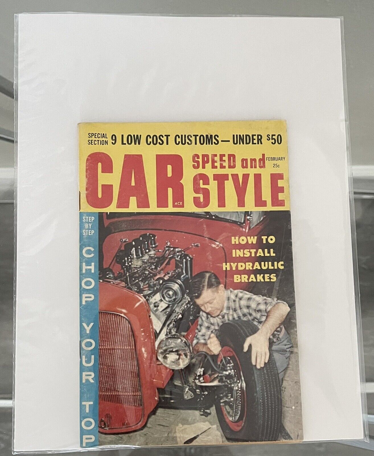 Car Speed and Style Magazine February 1960 - Sealed with Note