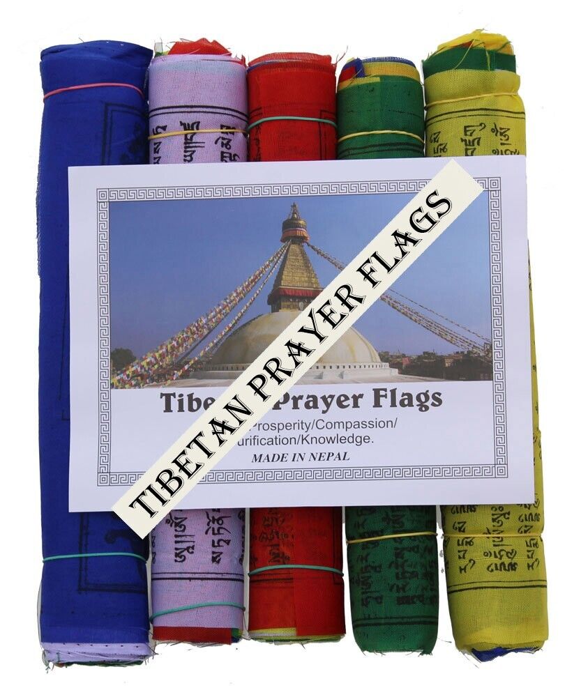 50 Tibetan Prayer Flag Buddhist Large , Multi Color prayer Flag, Large 6\