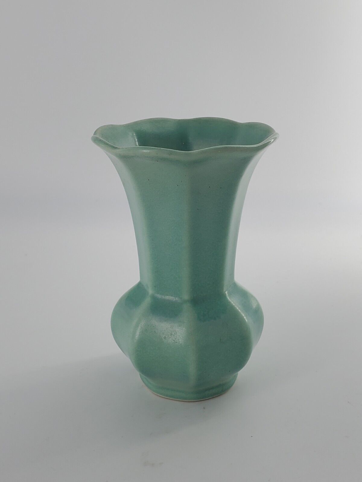 Vintage Small Ceramic VASE, Turquoise, 5⅛\