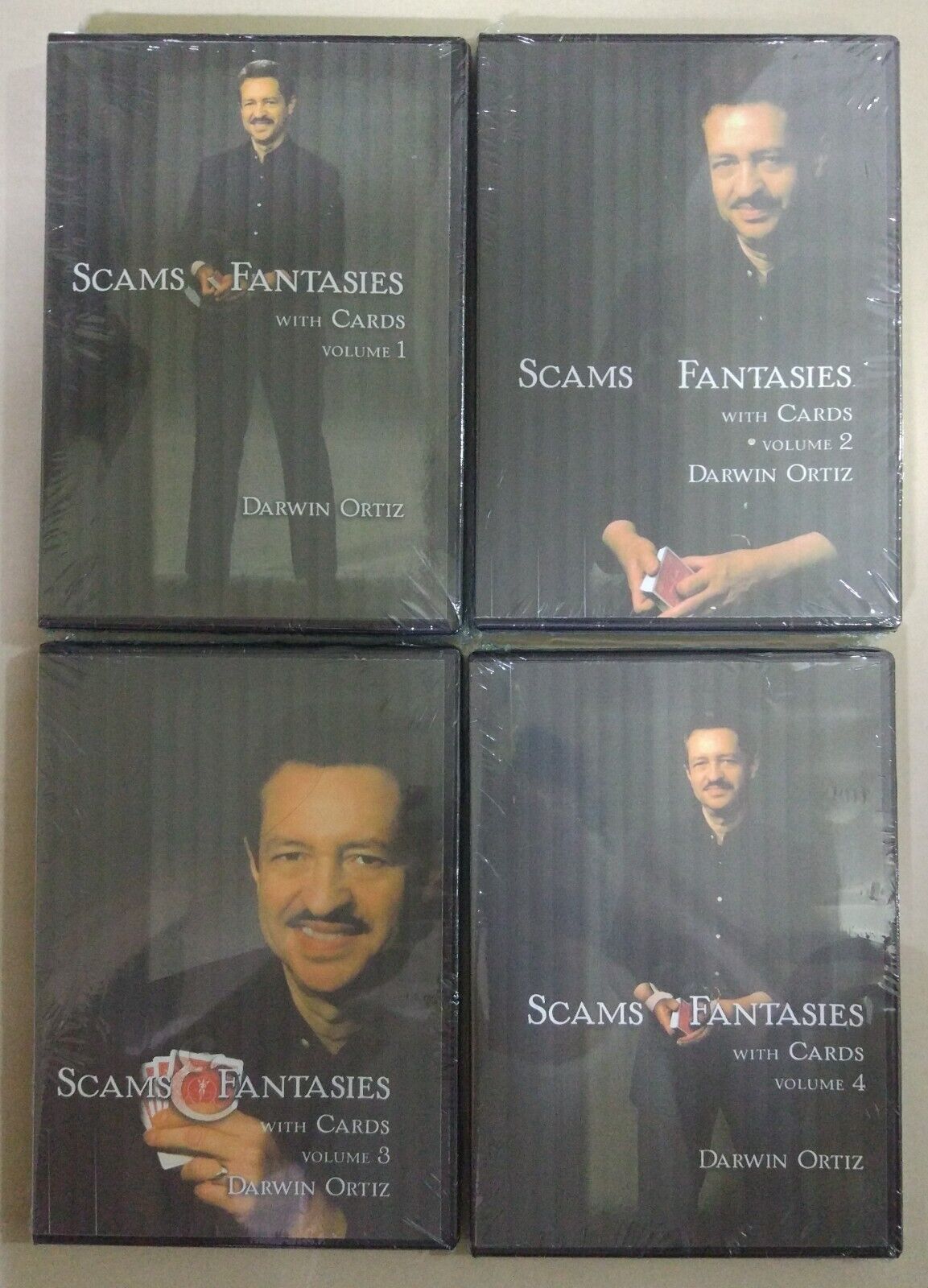 Factory Sealed 4 DVD - Darwin Ortiz - Scams and Fantasies With Cards Complete