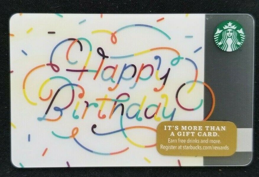 Starbucks Card US 2014 Confetti Happy Birthday MS 6103